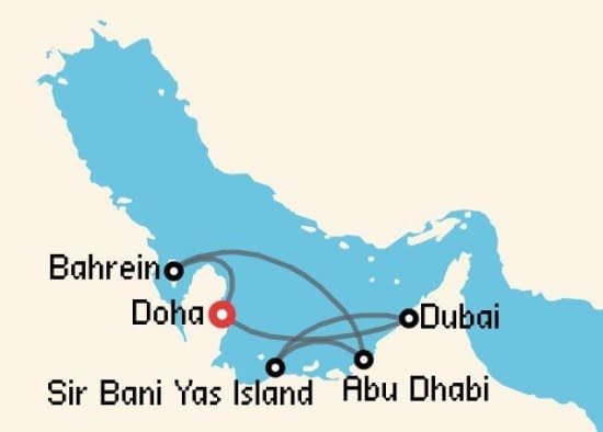 Itinerario del Crucero Emiratos Árabes y Dubai desde Doha Celestyal Cruises