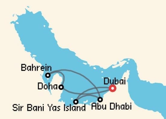 Itinerario del Crucero Emiratos Árabes y Dubai desde Dubai Celestyal Cruises
