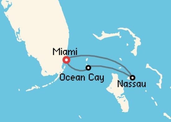 Itinerario del Crucero Caribe desde Miami MSC Cruceros