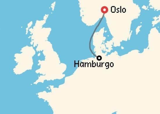 Itinerario del Crucero Fiordos Noruegos desde Oslo MSC Cruceros
