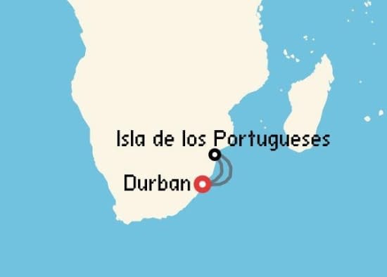 Itinerario del Crucero África desde Durban MSC Cruceros