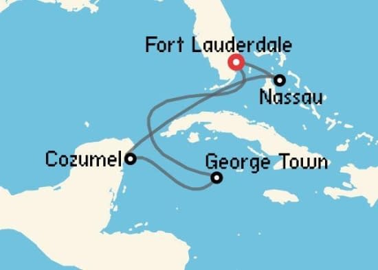 Itinerario del Crucero Caribe desde Fort Lauderdale Celebrity Cruises