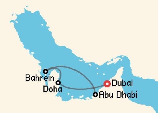 Itinerario del Crucero Emiratos Árabes y Dubai desde Dubai MSC Cruceros