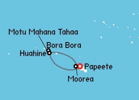 Itinerario del Crucero Australia y Pacífico desde Papeete Paul Gauguin