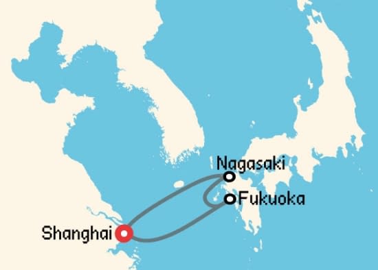 Itinerario del Crucero Asia desde Baoshan - Shanghai Royal Caribbean