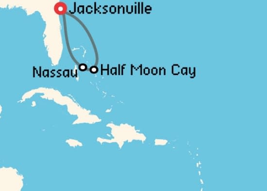 Itinerario del Crucero Norteamérica y Canadá desde Jacksonville Carnival Cruise Lines
