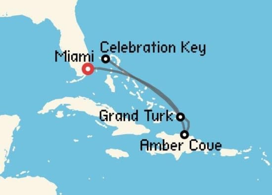 Itinerario del Crucero Caribe desde Miami Carnival Cruise Lines